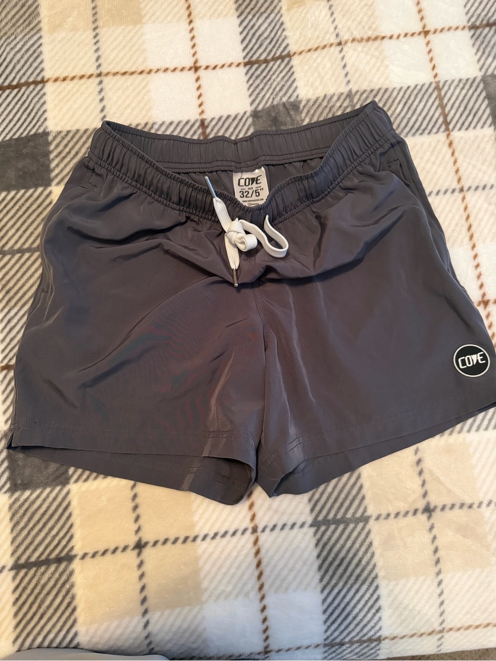 COVE Gray Athletic Shorts with Drawstring